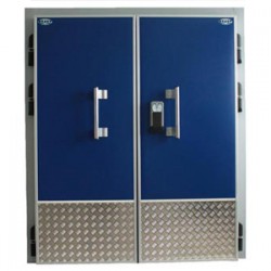 Распашная двустворчатая холодильная дверь РДД 1800*2200*80