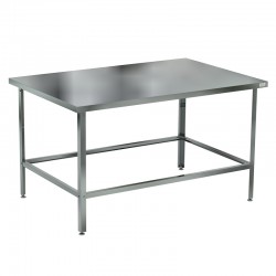 Стол разделочный без борта СР/1-100/70 (столешница – нерж. сталь aisi 430, усиление ЛДСП, каркас уголок оцинк. сталь, обвязка с 4-х сторон) 1000х700х870
