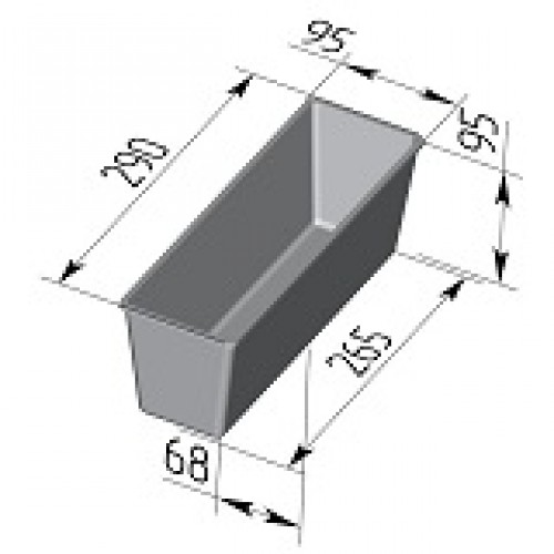 Форма для хлеба Тостерная 290х95х95